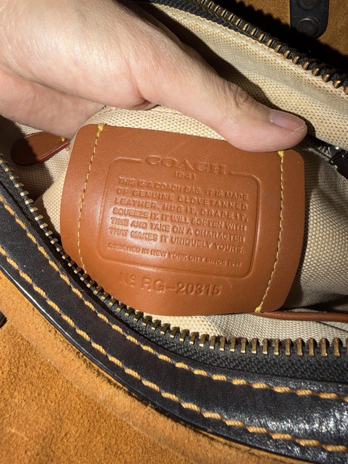 Coach Rogue 25 Black Pebbled Leather Handbag Tote Shoulder Pewter Black thumbnail 6