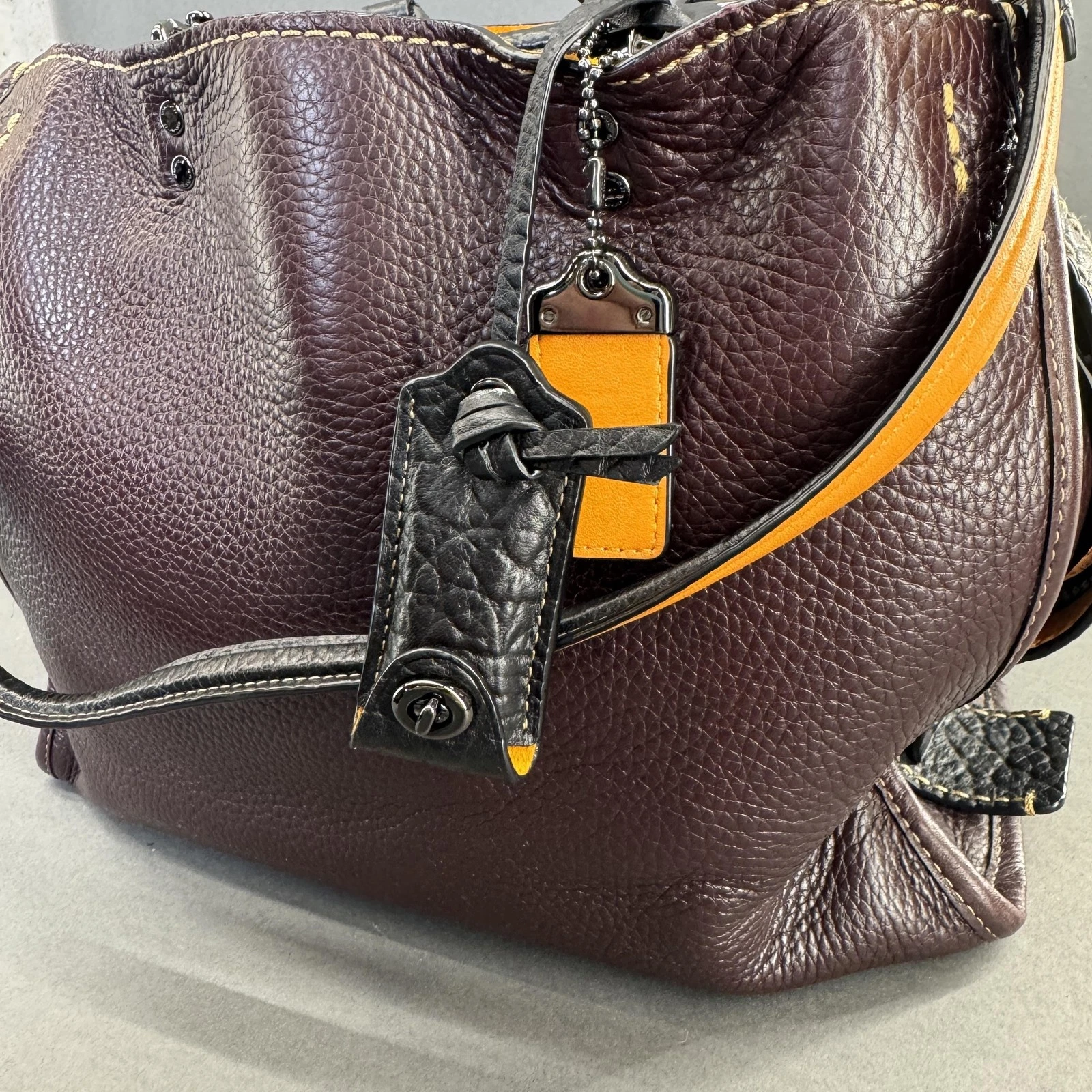 Coach Rogue 31 Satchel Bag Womens Size Oxblood Black Shoulder First Generation thumbnail 2