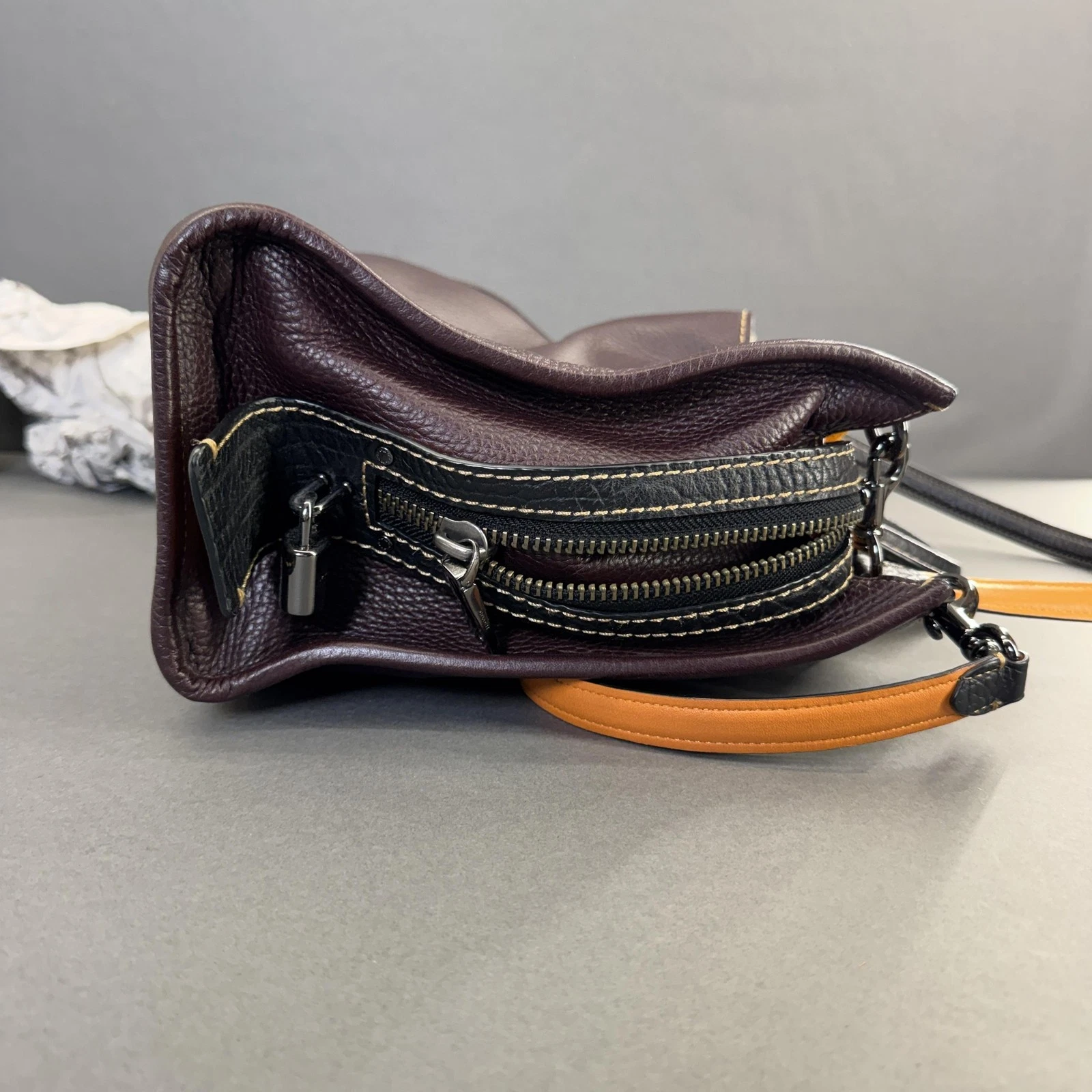 Coach Rogue 31 Satchel Bag Womens Size Oxblood Black Shoulder First Generation thumbnail 7