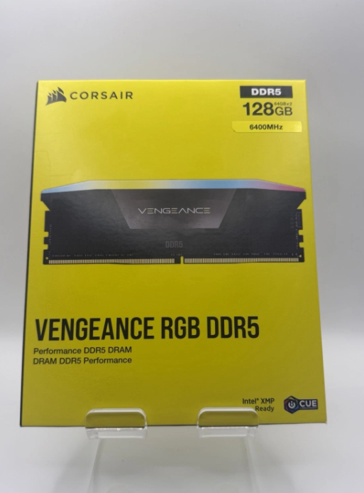 Corsair Vengeance RGB DDR5 128GB (2x64GB) 6400MHz CL42 Desktop Memory Kit thumbnail 1