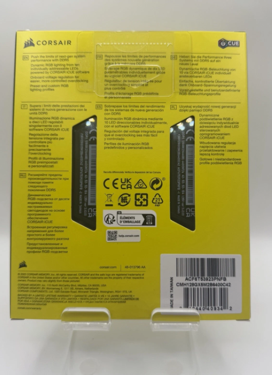 Corsair Vengeance RGB DDR5 128GB (2x64GB) 6400MHz CL42 Desktop Memory Kit thumbnail 2