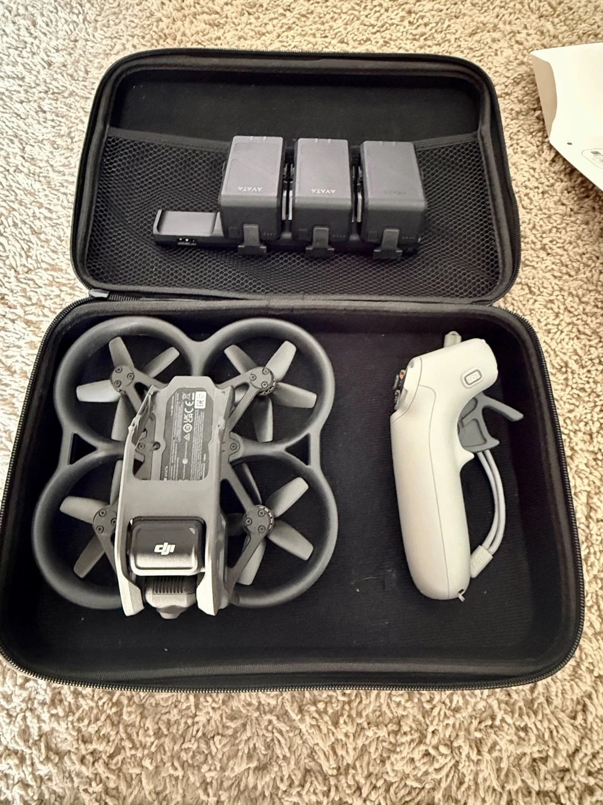 DJI Avata FPV Drone Bundle – 3 Batteries + Headset + Controller + Spare Parts thumbnail 2