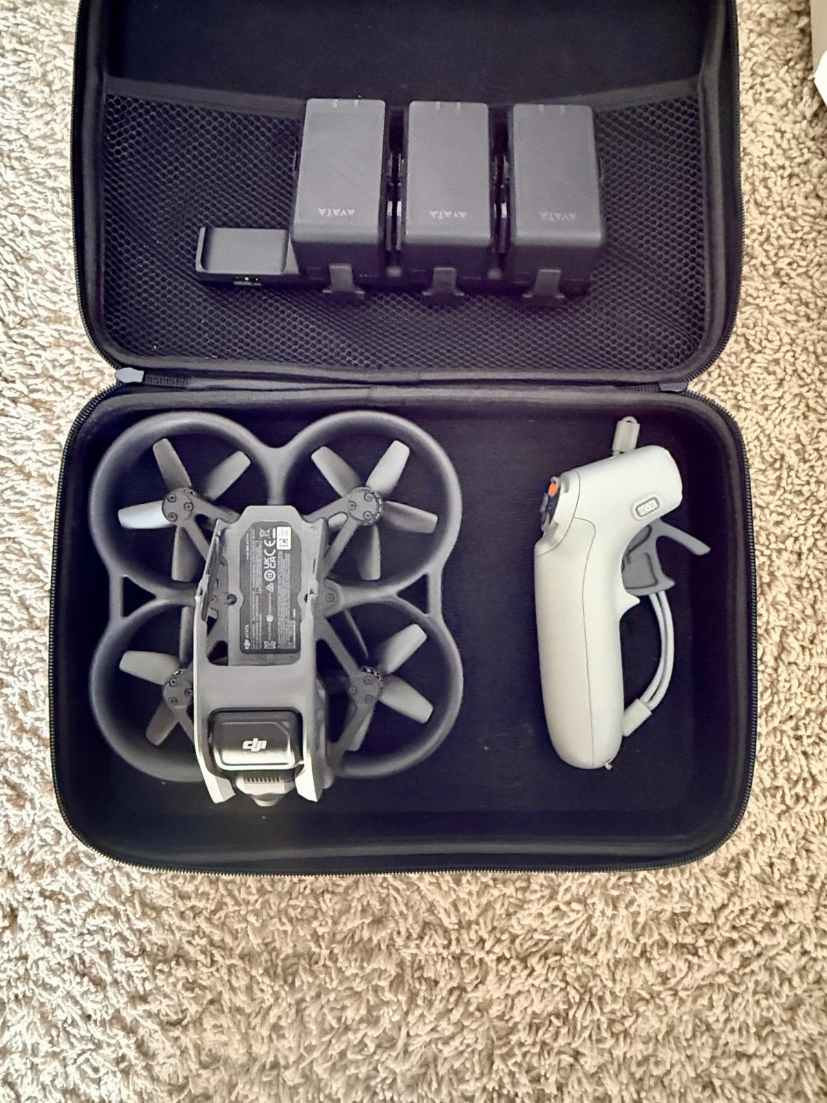 DJI Avata FPV Drone Bundle – 3 Batteries + Headset + Controller + Spare Parts thumbnail 3