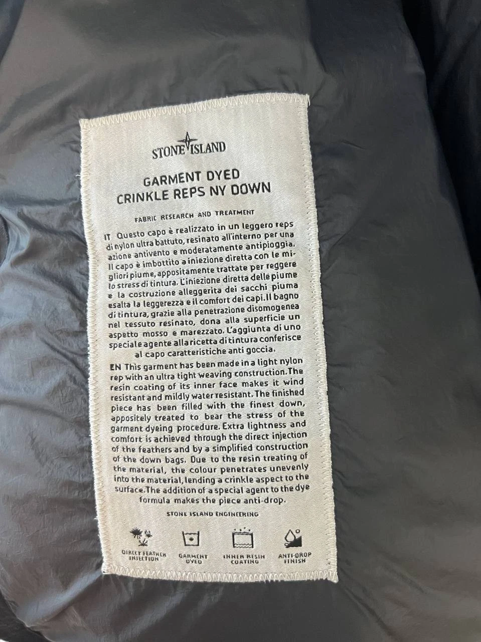 Doudoune stone island froissée reps thumbnail 6