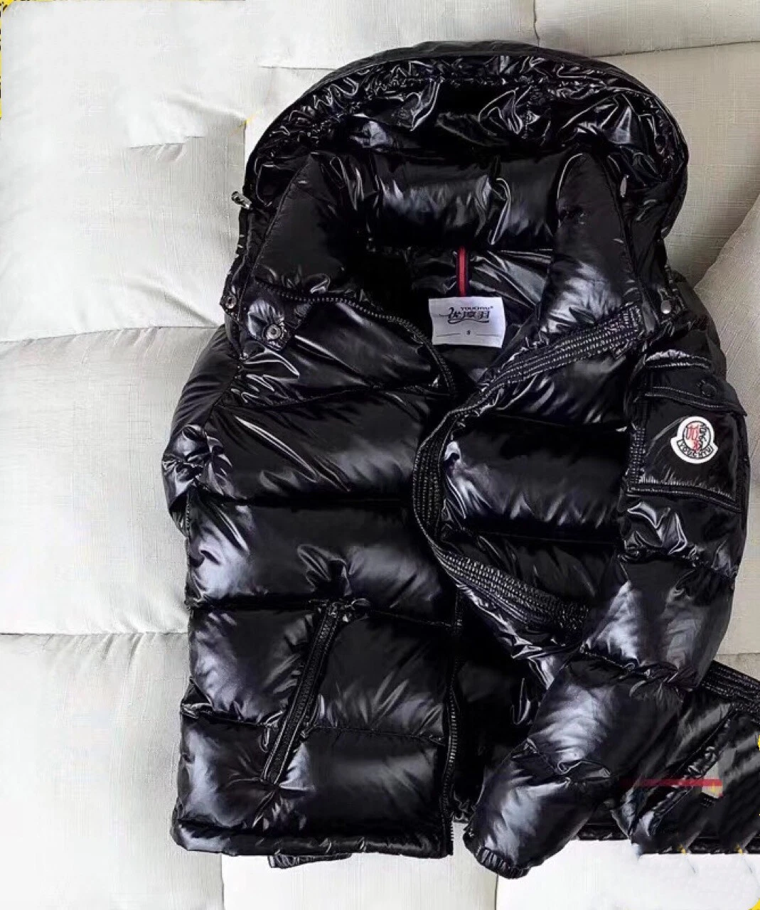 Moncler Down Jacket Thickened Short Shiny Hooded Warmth Super Thick White Duck Down Cold thumbnail 1