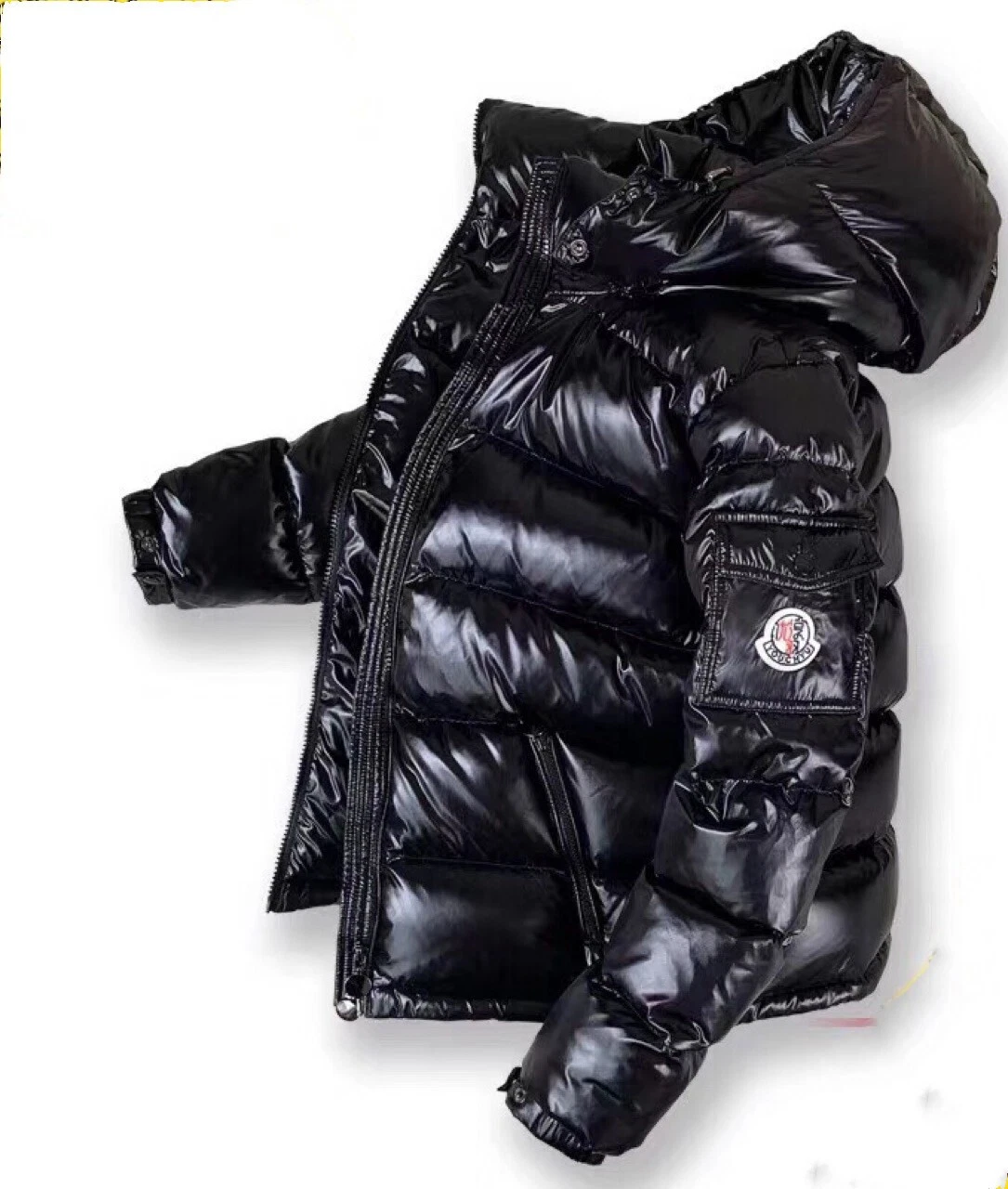 Moncler Down Jacket Thickened Short Shiny Hooded Warmth Super Thick White Duck Down Cold thumbnail 2