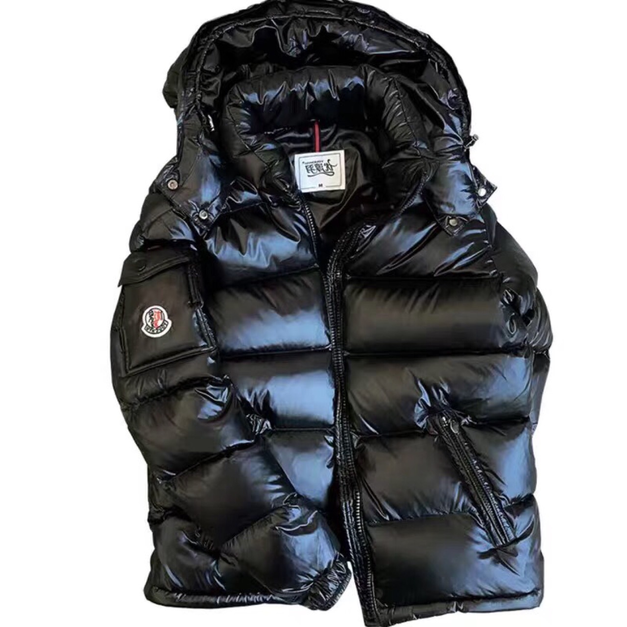 Moncler Down Jacket Thickened Short Shiny Hooded Warmth Super Thick White Duck Down Cold thumbnail 3