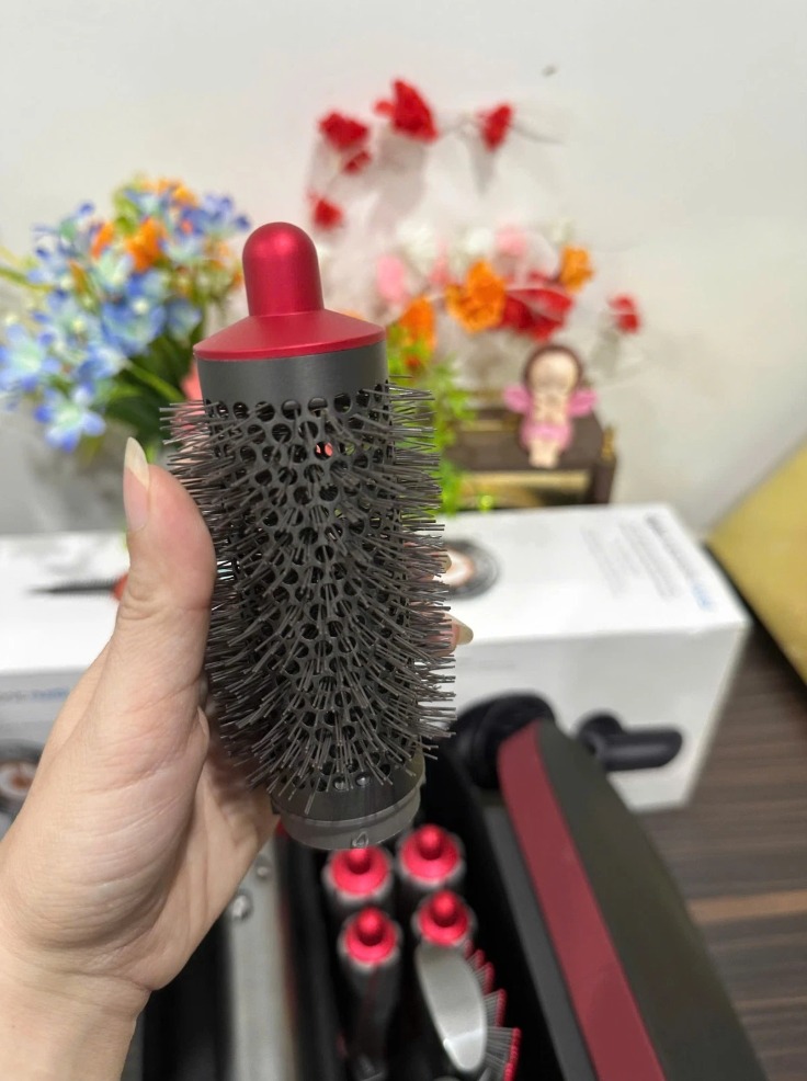 Dyson Airwrap Complete Styler HS01 – 220V, Nickel & Fuchsia, Red thumbnail 8