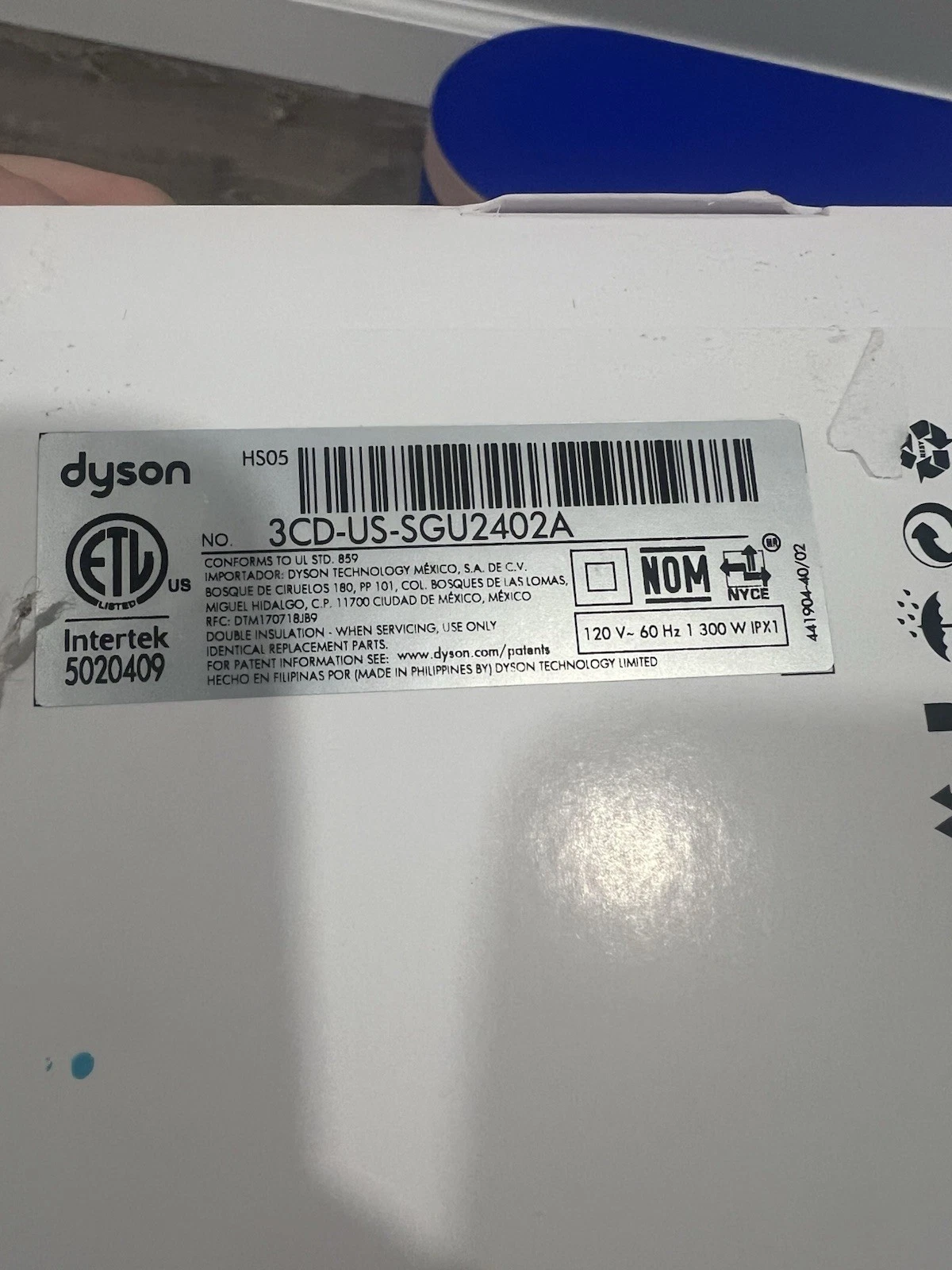 Dyson Airwrap Multi Styler Complete Long Barrel Vinca Blue thumbnail 3