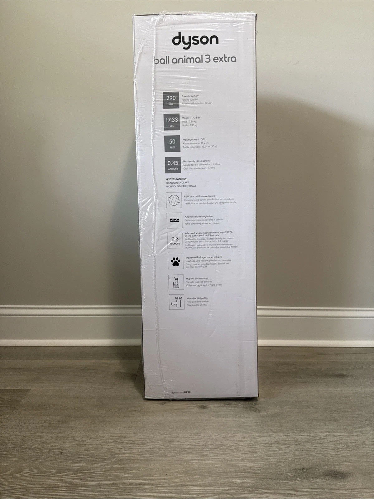 Dyson Ball Animal 3 Extra Upright Vacuum Cleaner thumbnail 2