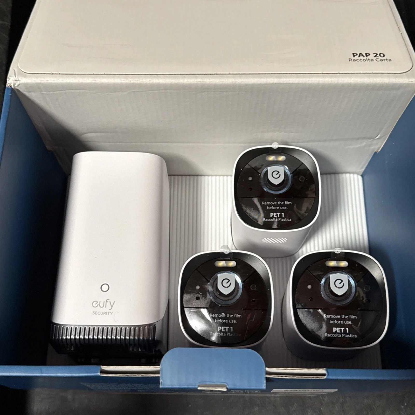 eufy S330 eufyCam 3 Wireless 4K Security Camera Integrated Solar Panel 3-Cam Kit thumbnail 3