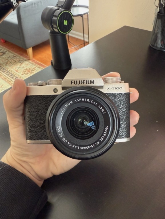 Fujifilm X-T100 Mirrorless Digital Camera – 24.2MP APS-C with XC 15-45mm Kit Lens