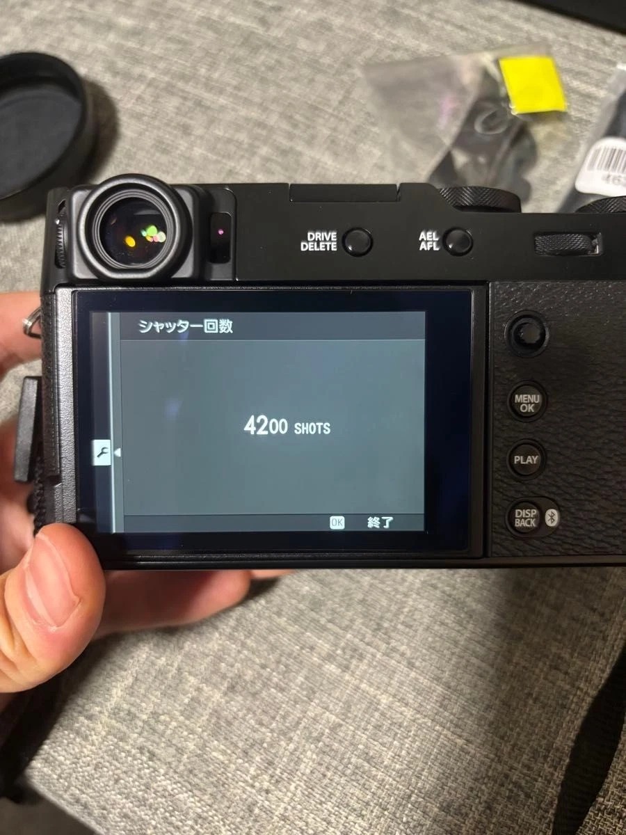 FUJIFILM X100VI Black Compact Digital Camera 4200 Shots with Warranty Card Used thumbnail 7