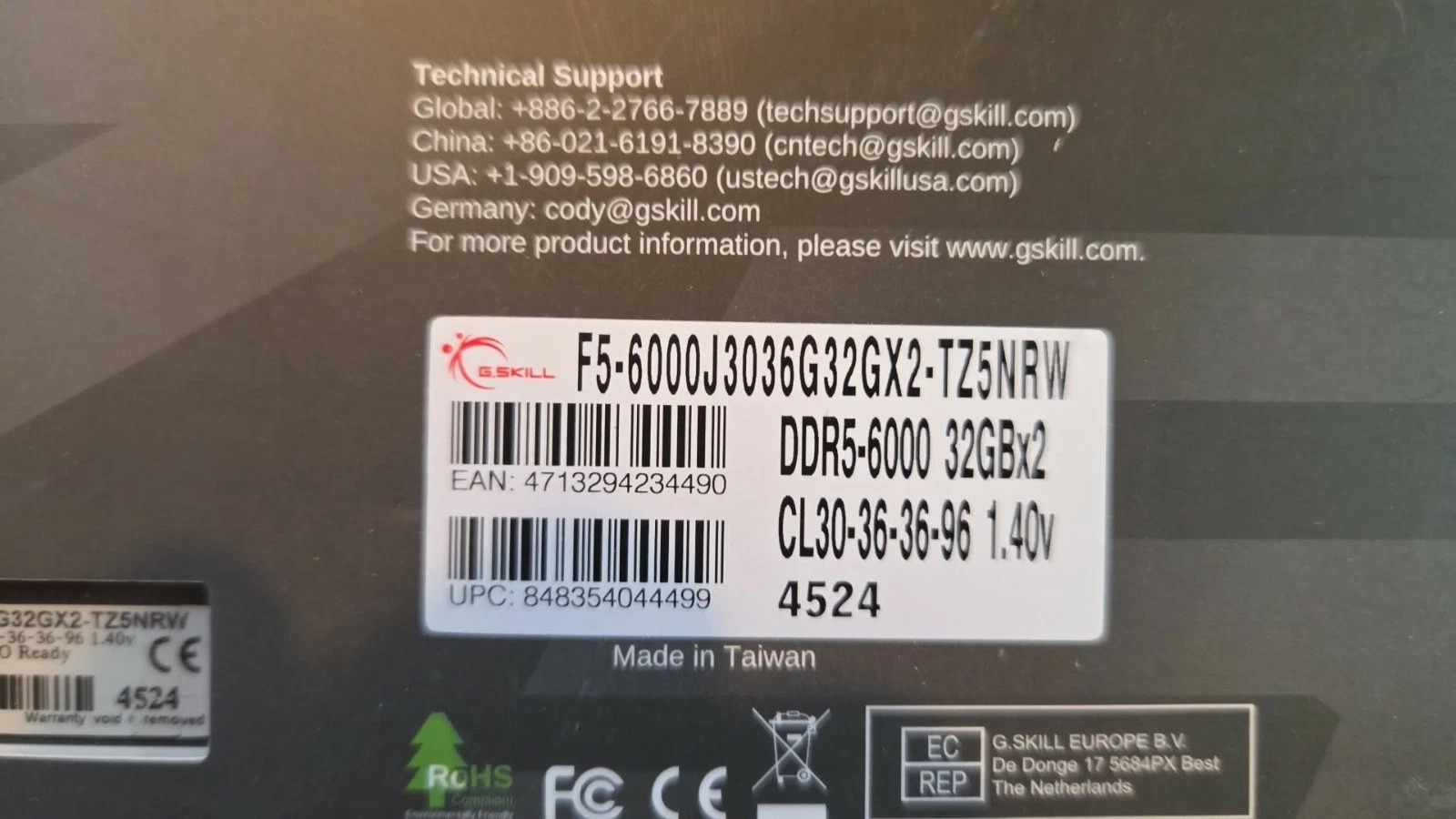 G.SKILL Trident Z5 Neo RGB DDR5-6000 CL30 64GB 2x32GB F5-6000J3036G32GX2-TZ5NRW thumbnail 3