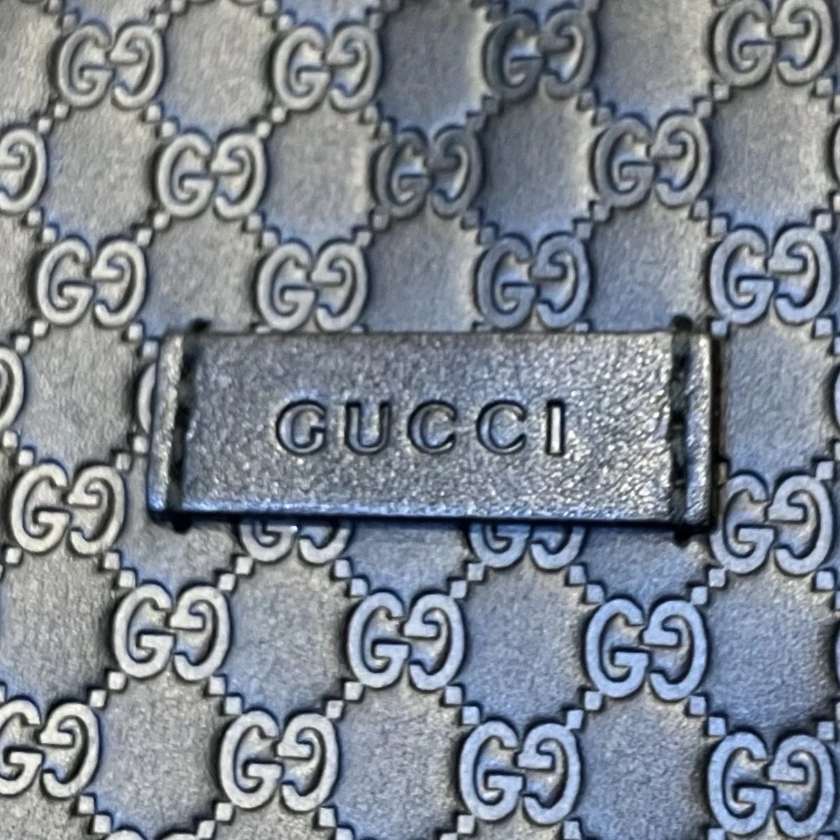 Gucci Black GG Guccissima Leather Zip Tote 449658 Hand Bag Large 2 Way AUTHENTIC thumbnail 4