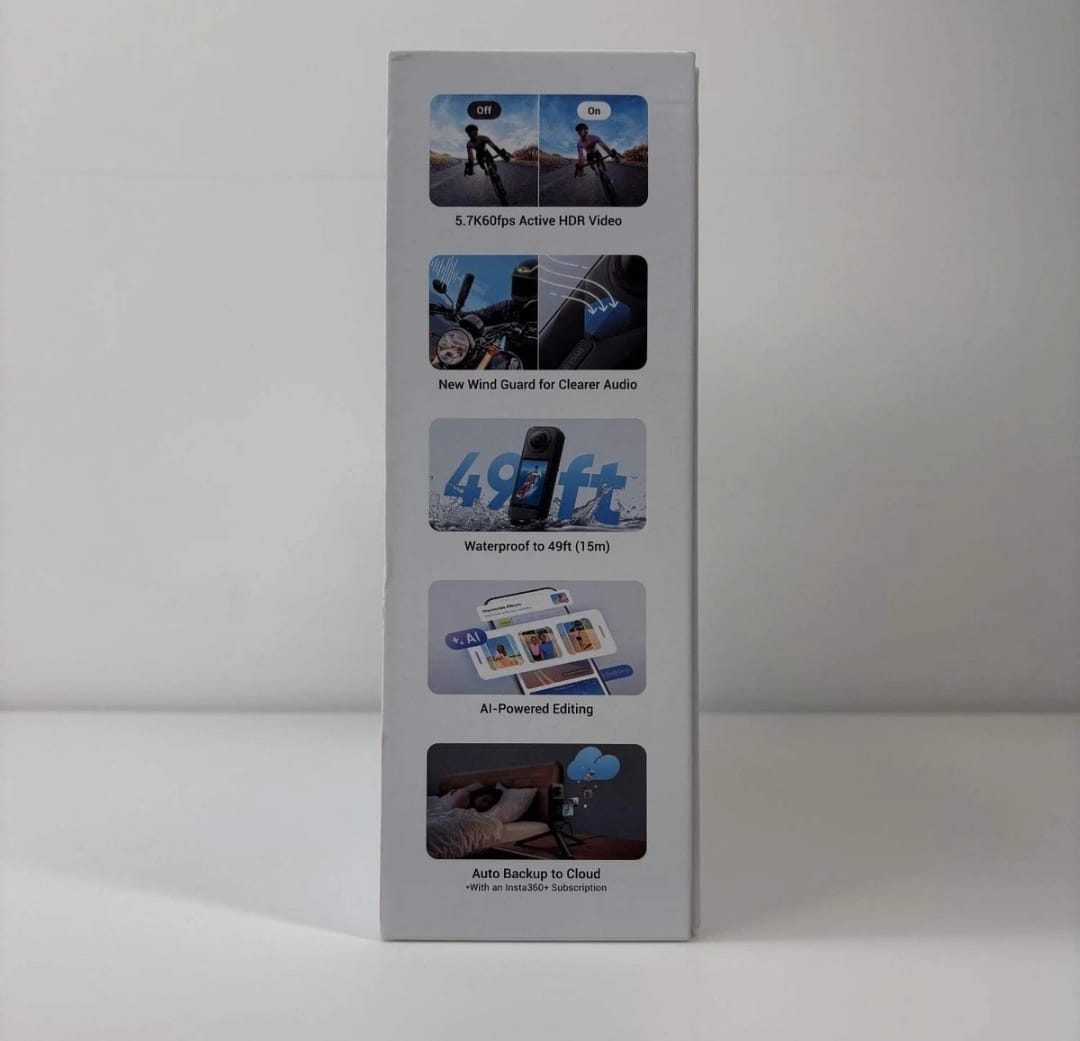 Insta360 X5 72MP 8K 360 Action Camera CINSAAHA Essentials Bundle thumbnail 12