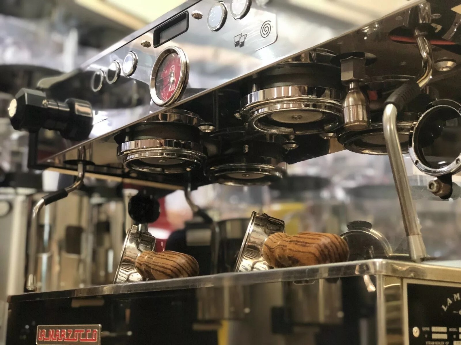 La Marzocco Linea PB 2 Group White w/ Timber Handles Espresso Coffee Machine thumbnail 10