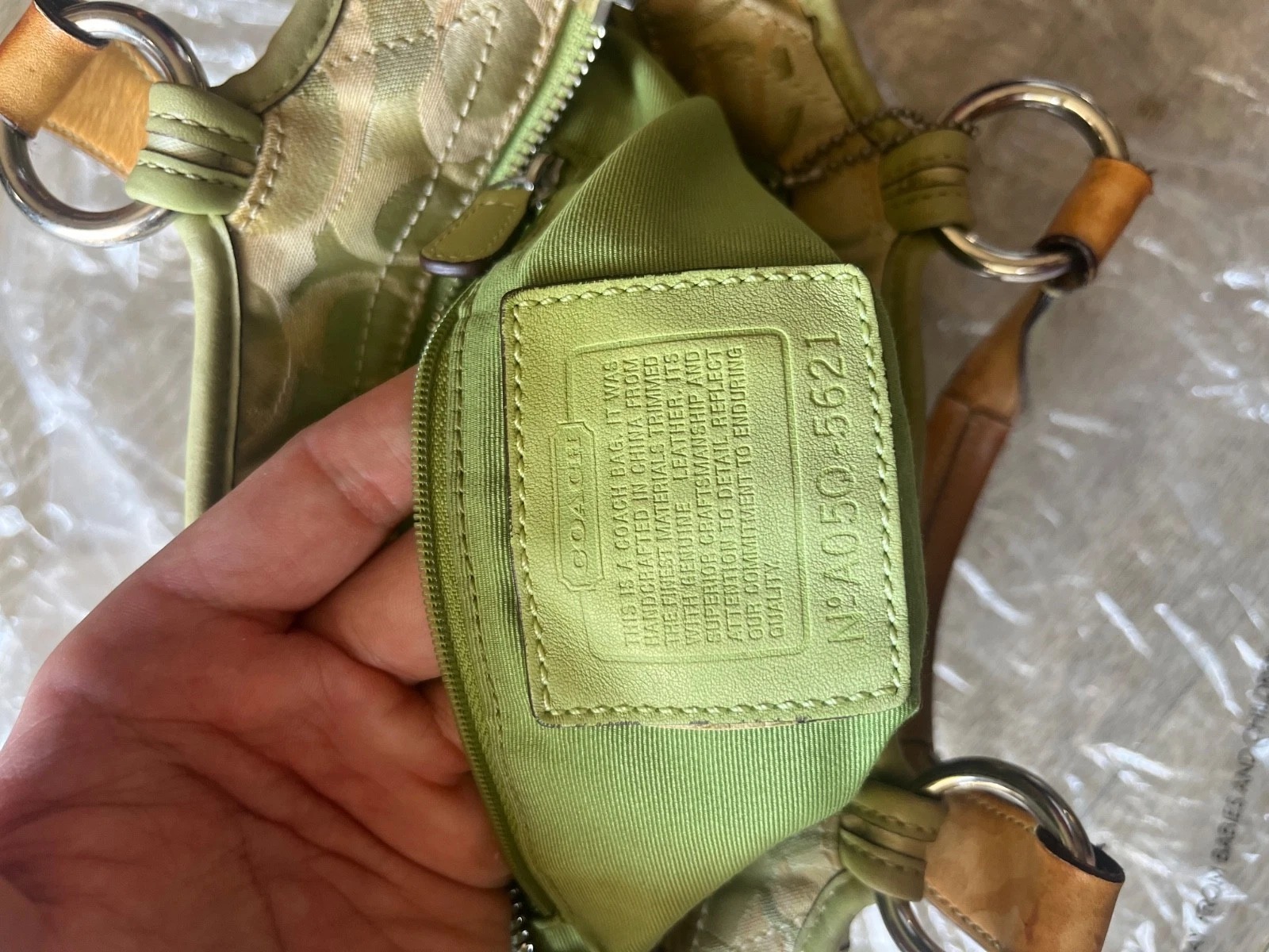 Ladybug 2004 Coach Purse Tote Bag Signature Canvas thumbnail 4