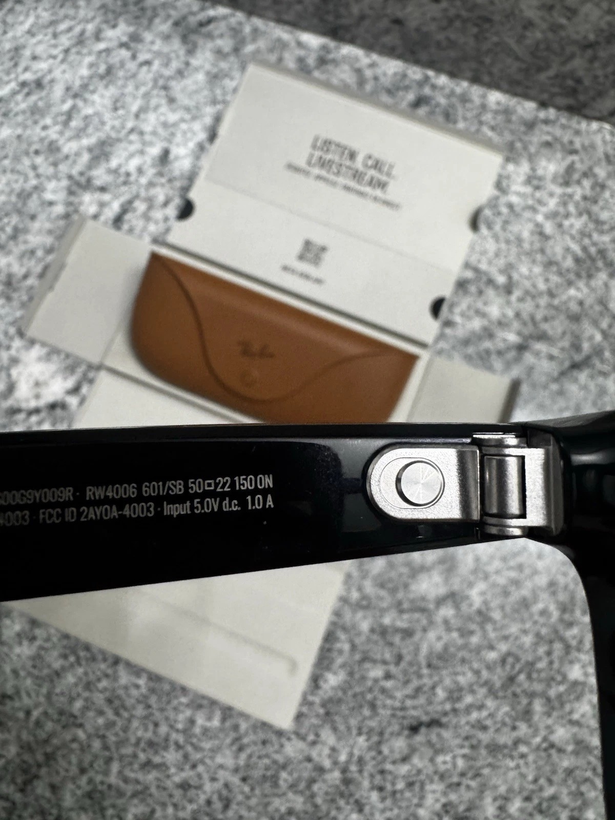 loss Black Ray-Ban Meta Wayfarer RW4006 Smart Glasses Gen 1 – Transition Lenses thumbnail 6