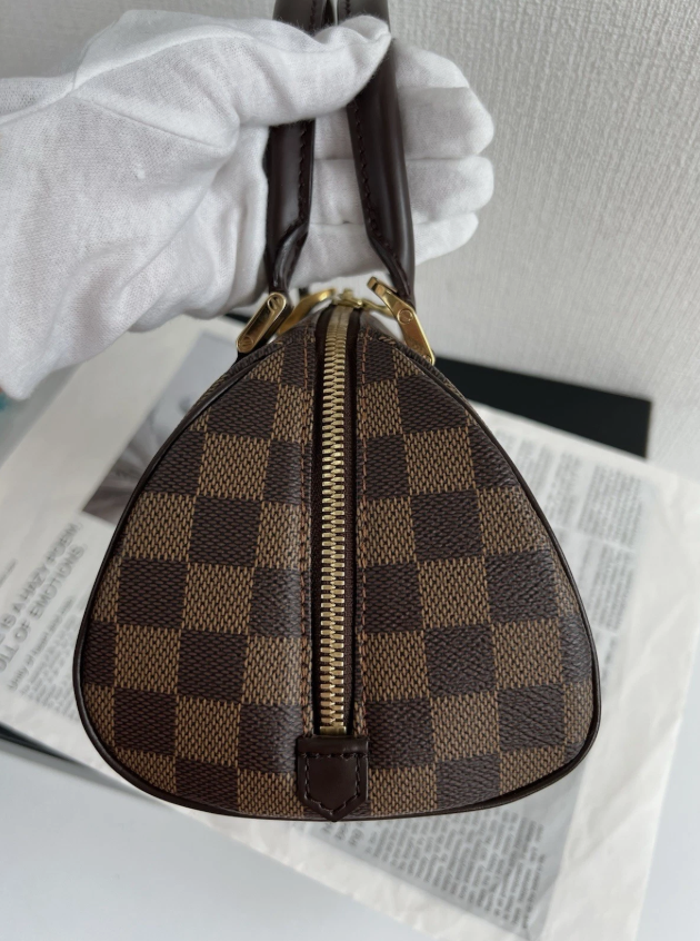 Louis Vuitton Damier Ebene Riviera Handbag Brown thumbnail 6