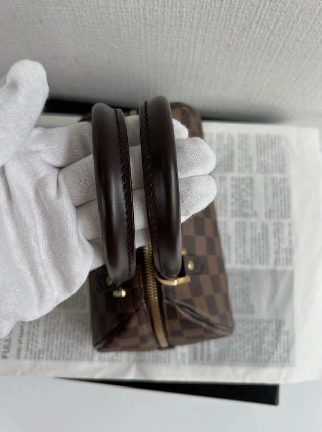 Louis Vuitton Damier Ebene Riviera Handbag Brown thumbnail 9