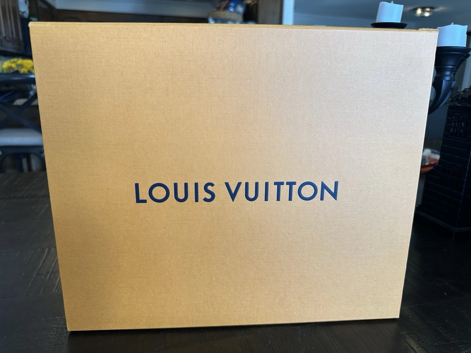 Louis Vuitton Grey Logo Scarf | Classic Monogram | Authentic Luxury thumbnail 9