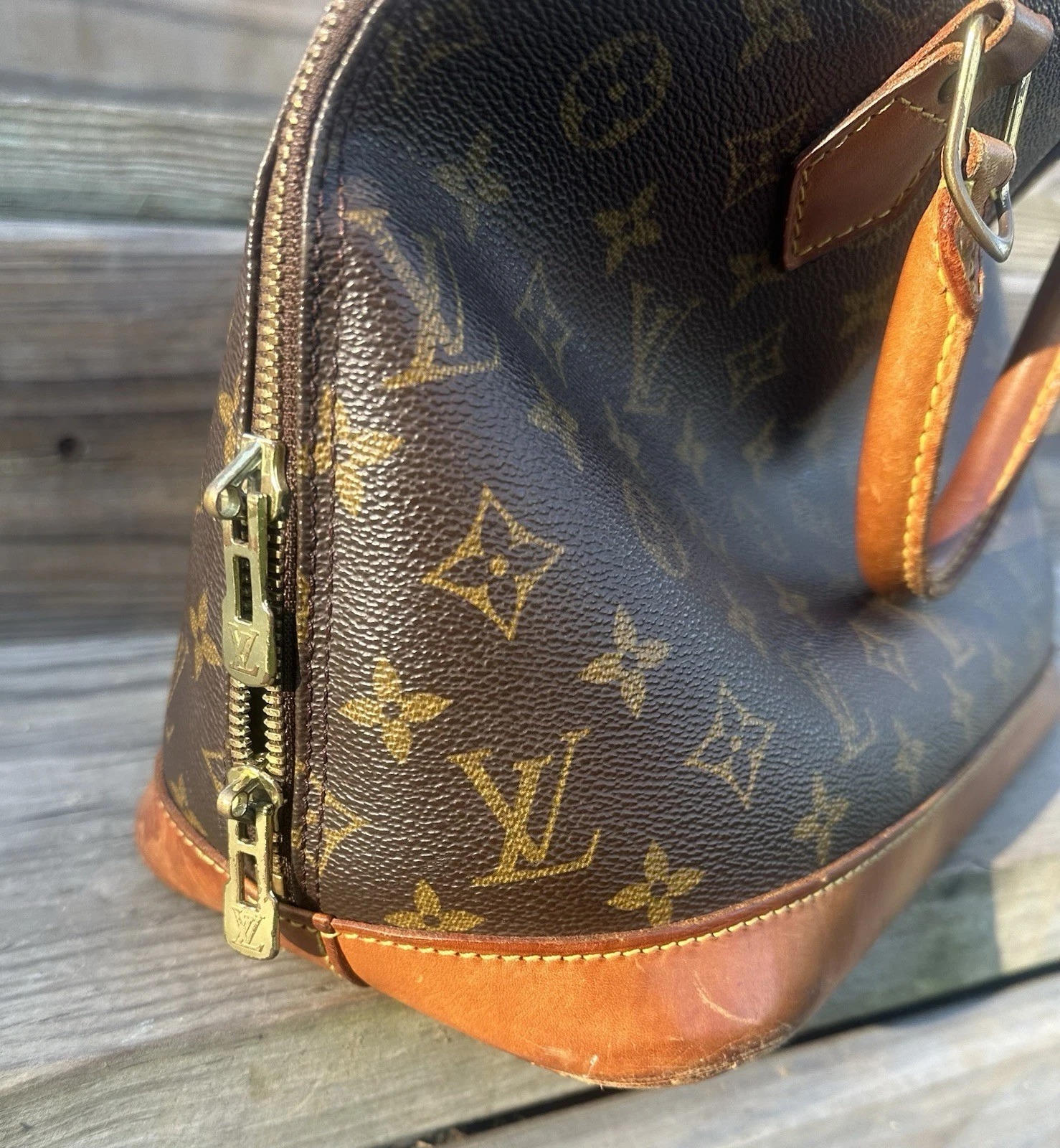 Louis Vuitton Monogram Alma PM SD0060 HandBag (USED) thumbnail 4