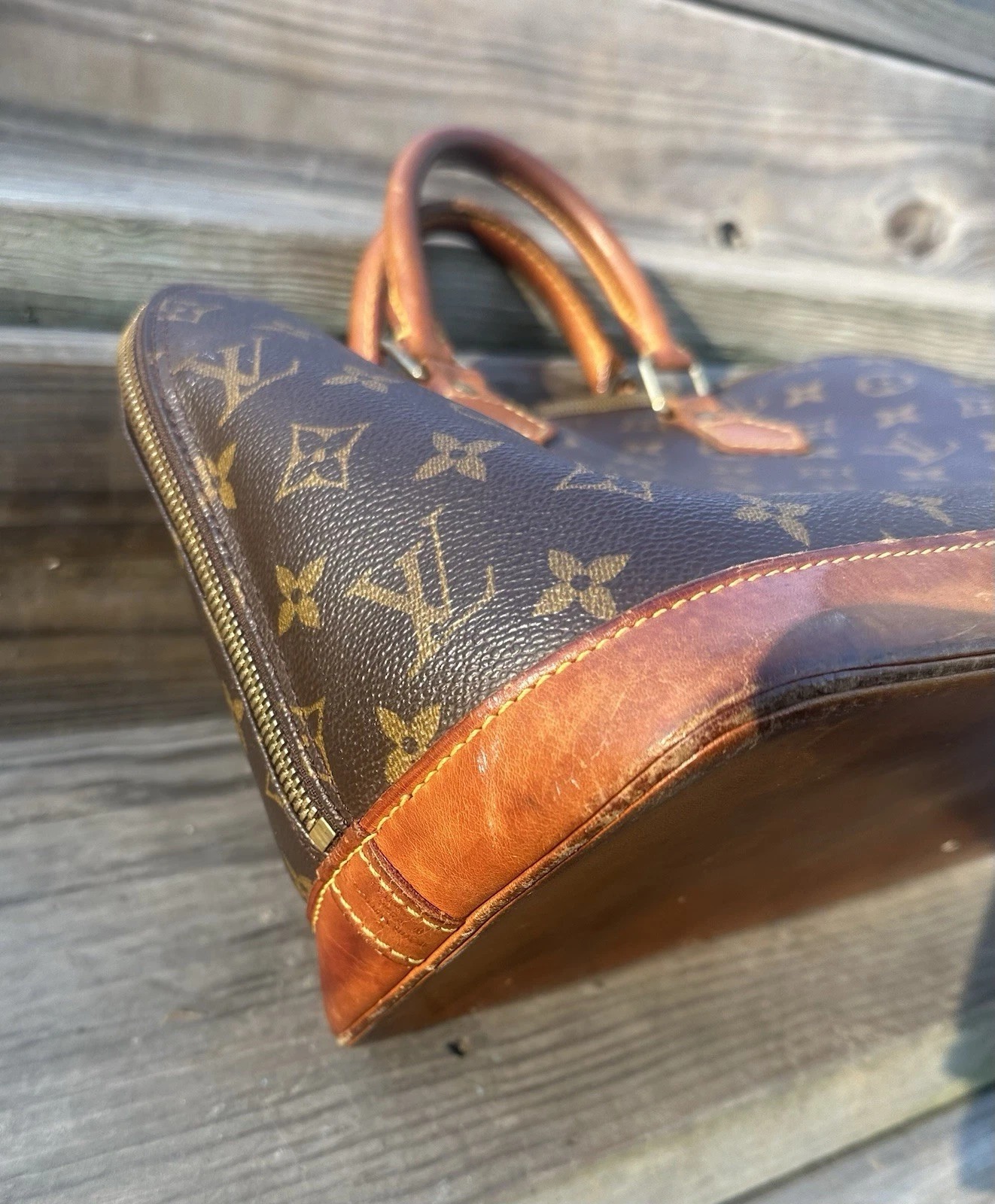 Louis Vuitton Monogram Alma PM SD0060 HandBag (USED) thumbnail 5