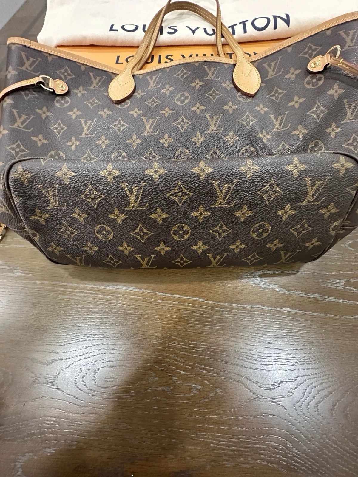 Louis Vuitton Neverfull Tote MM Brown Canvas Monogram thumbnail 6