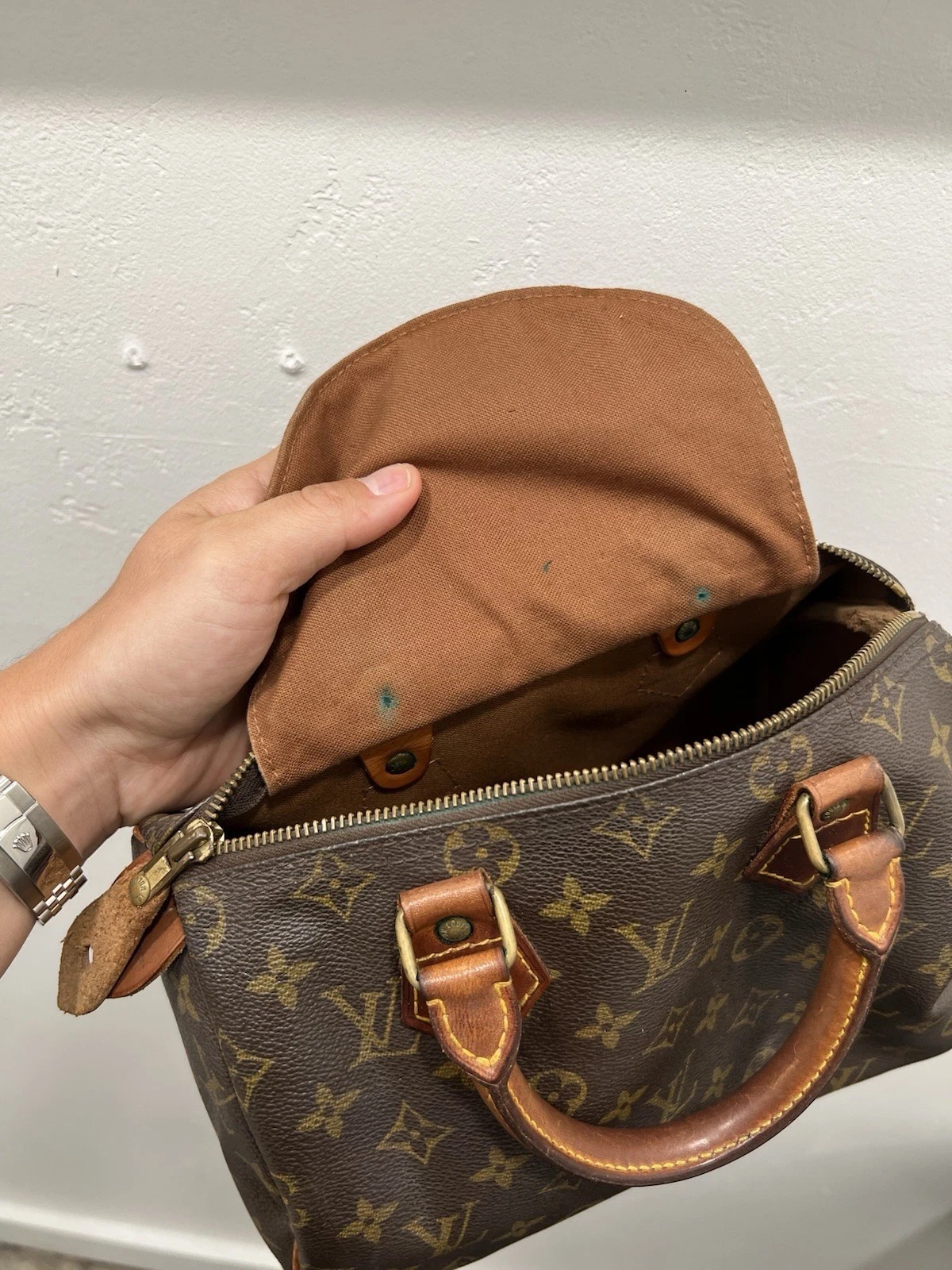 LOUIS VUITTON Speedy 25 Monogram Shoulder Hand Bag thumbnail 6