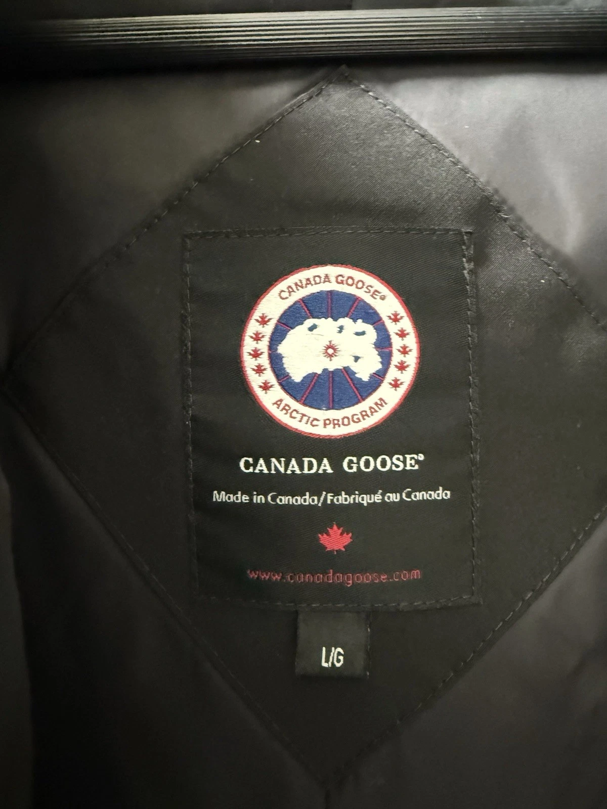 Men's Canada Goose Chateau Parka Black Down Jacket Hooded Size Large thumbnail 5