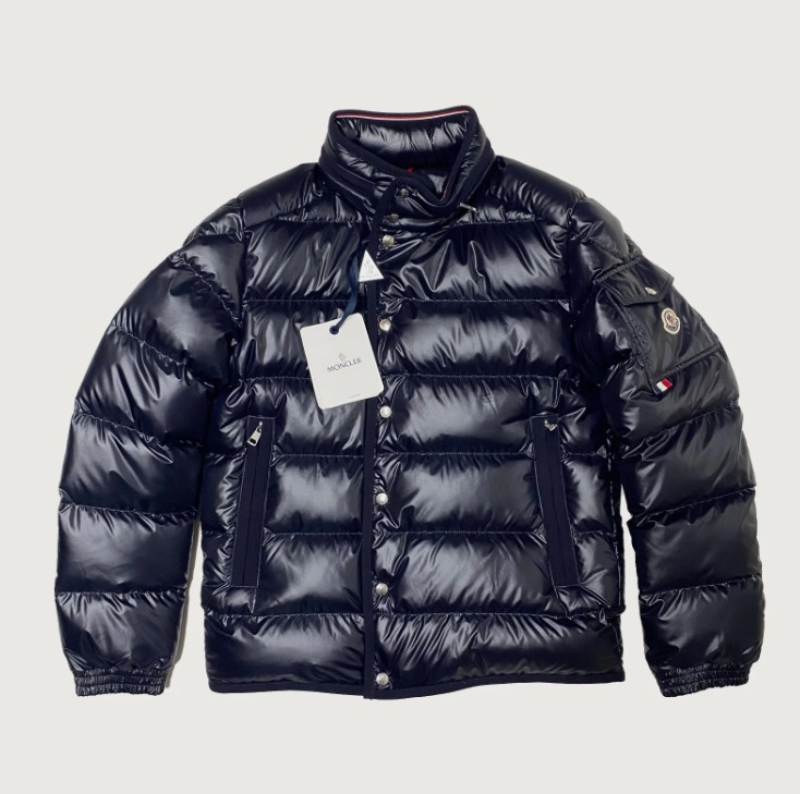 VESTE HOMME 100% AUTHENTIQUE MONCLER GOURETTE TAILLE 3 DUVET BLEU MARINE M L MEDIUM