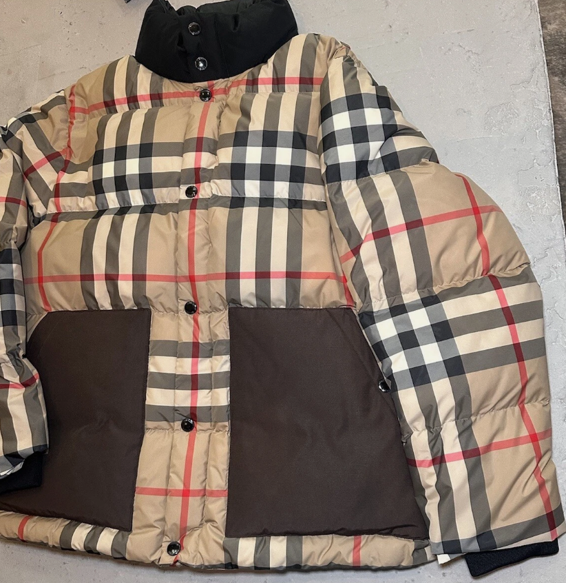 NEW Burberry Men’s Kilham down jacket In Archive Beige Size Medium thumbnail 2