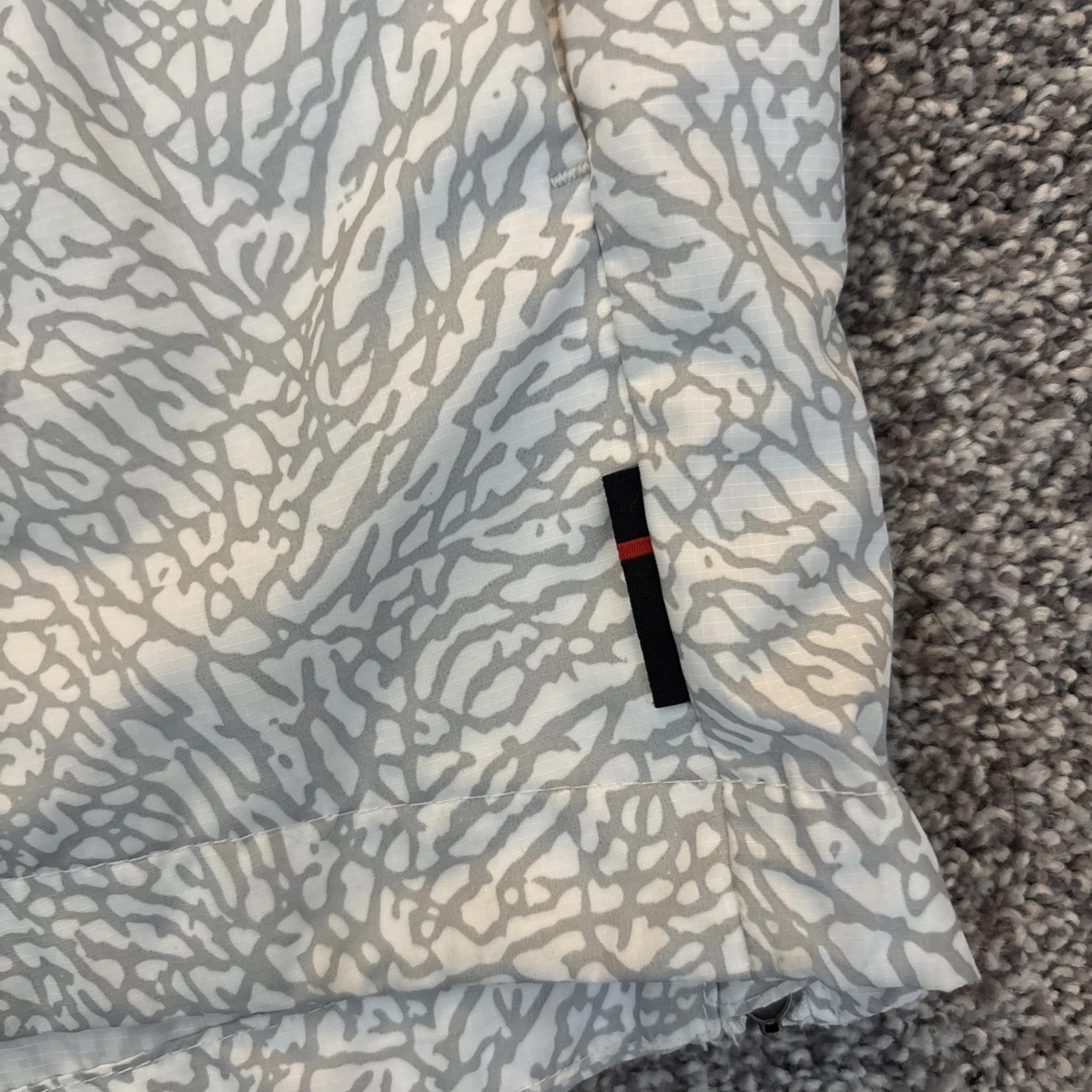 Nike Air Jordan Men's XL Wings Jacket Anorak Windbreaker AJ0428-100 Wht Cement thumbnail 6