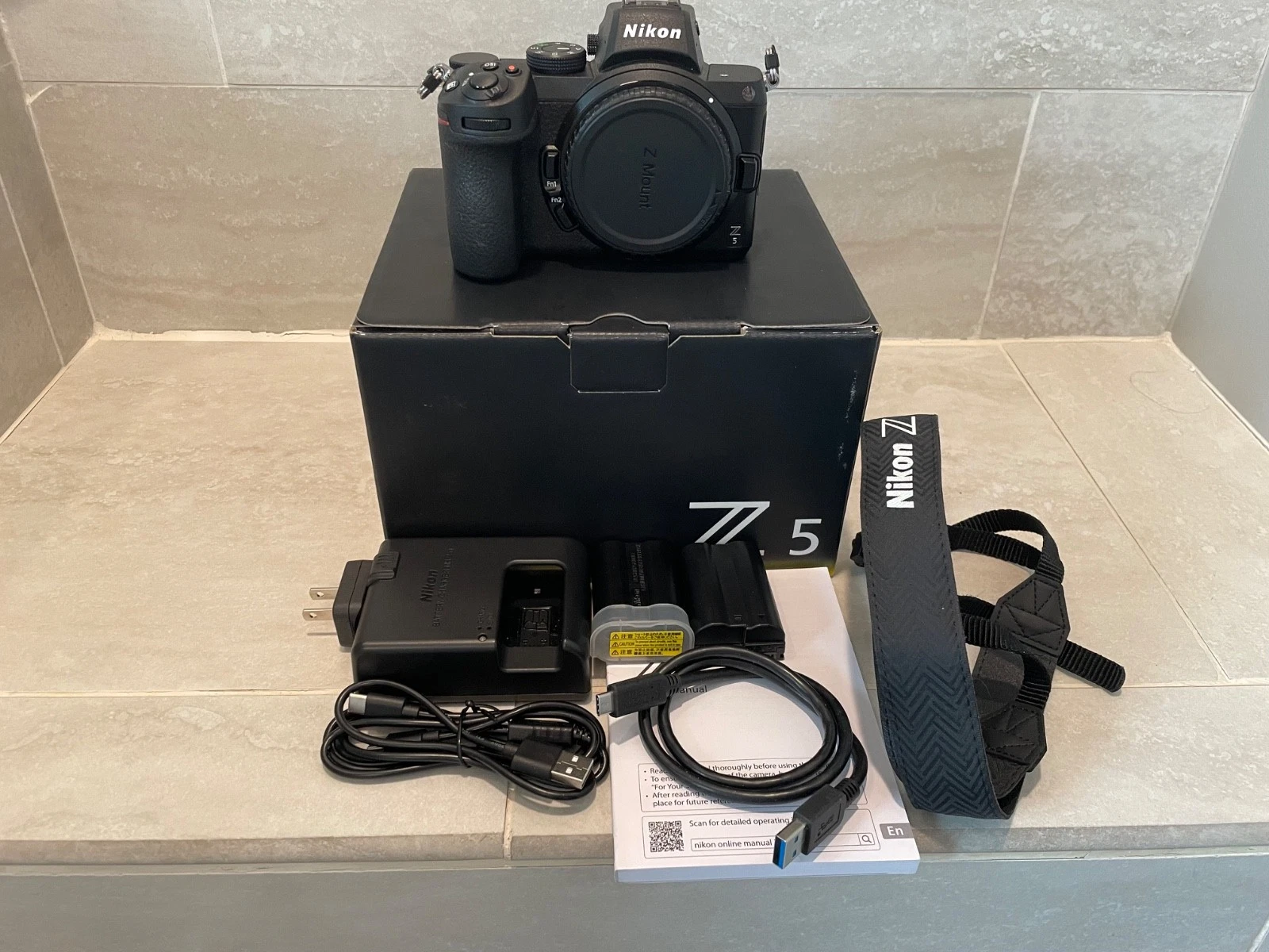 Nikon Z5 Mirrorless Digital Camera Body 24.5MP S Count 1910 Mint thumbnail 1