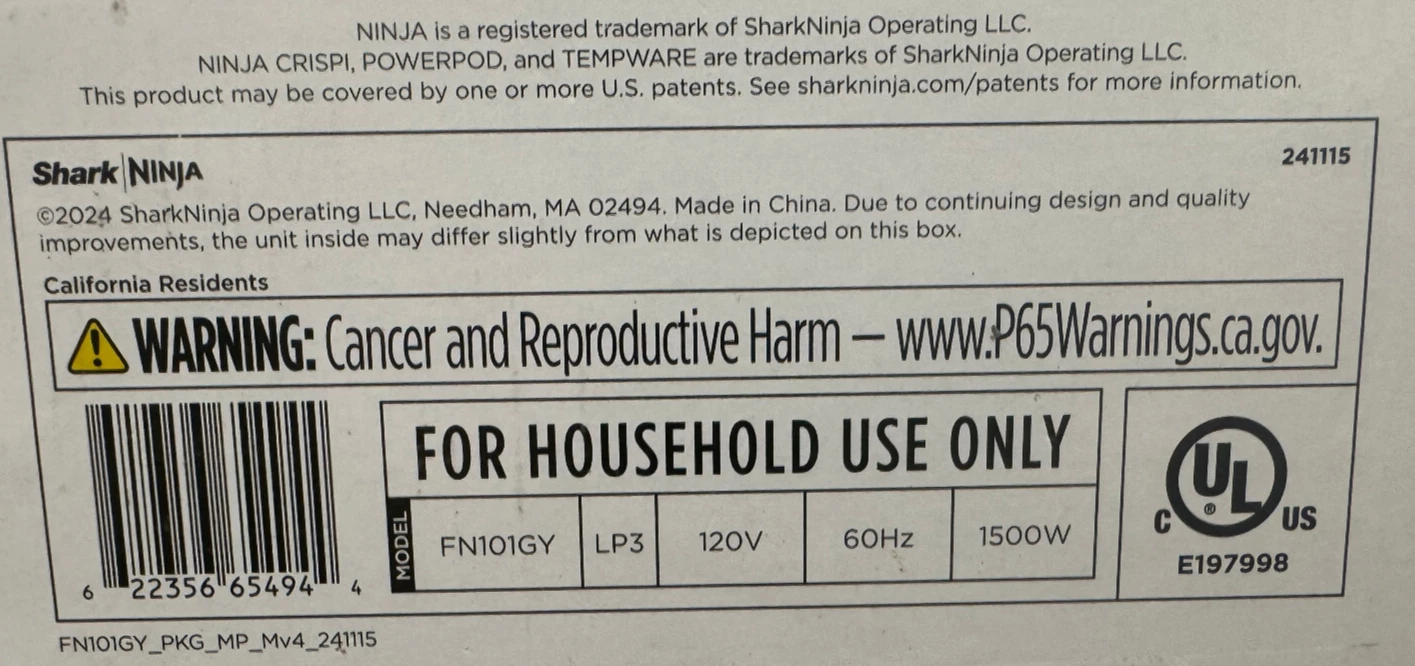 Ninja Crispi 4-in-1 Portable Glass Air Fryer Cooking System thumbnail 2