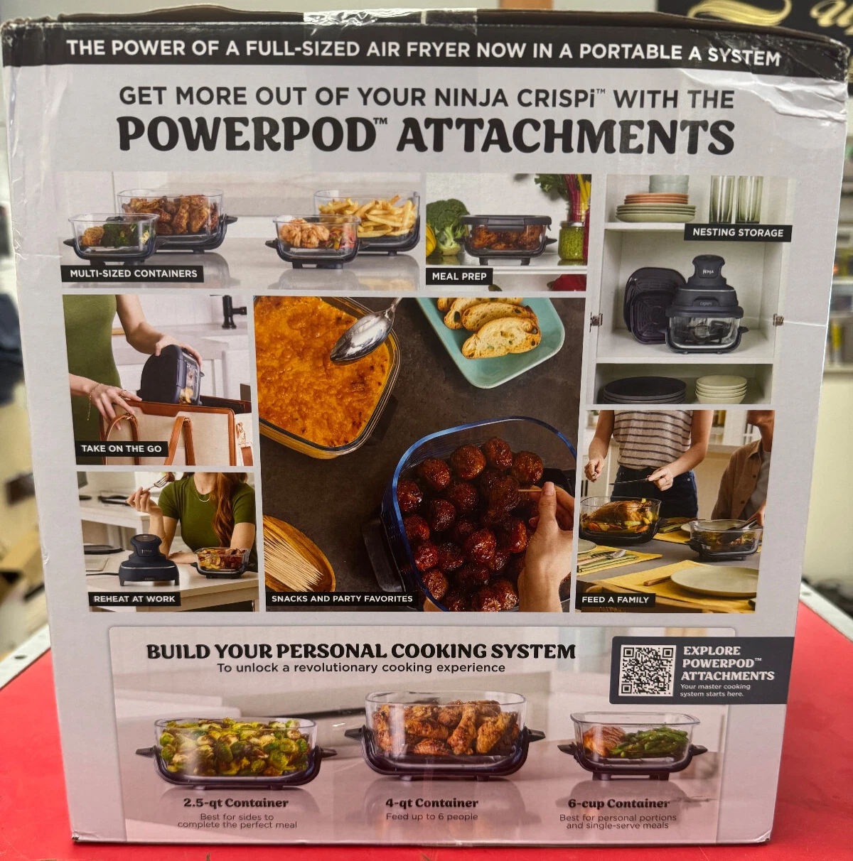 Ninja Crispi 4-in-1 Portable Glass Air Fryer Cooking System thumbnail 3