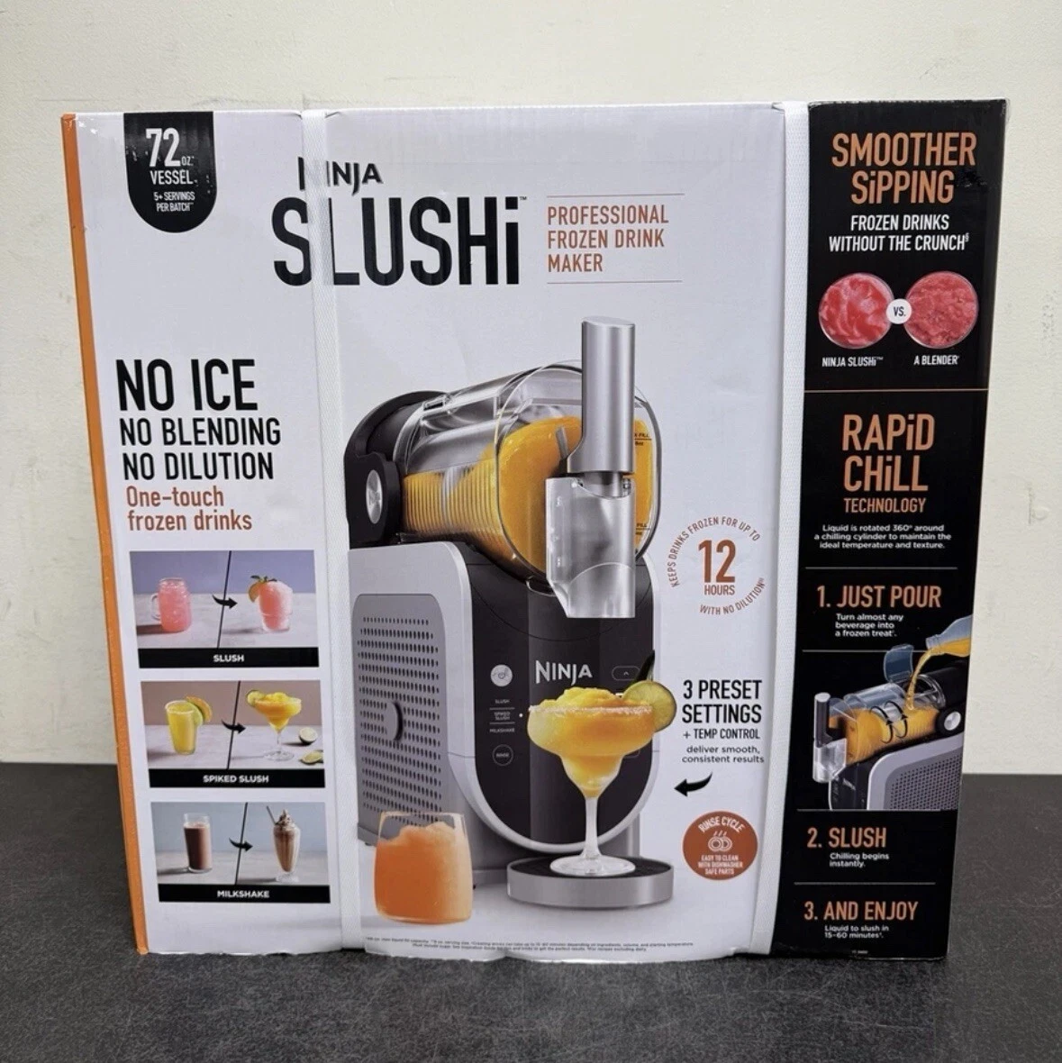 Ninja SLUSHi Frozen Drink Maker 3-in-1, 72oz, New Sealed thumbnail 3