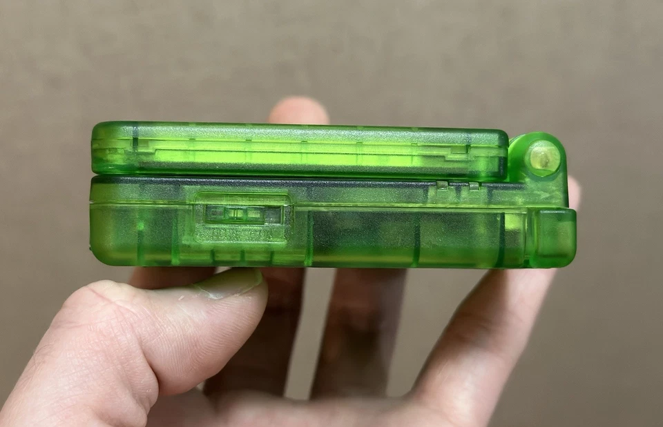 Nintendo Game Boy Advance SP – IPS V5 Touch Screen – Jungle Green w/ Game thumbnail 9