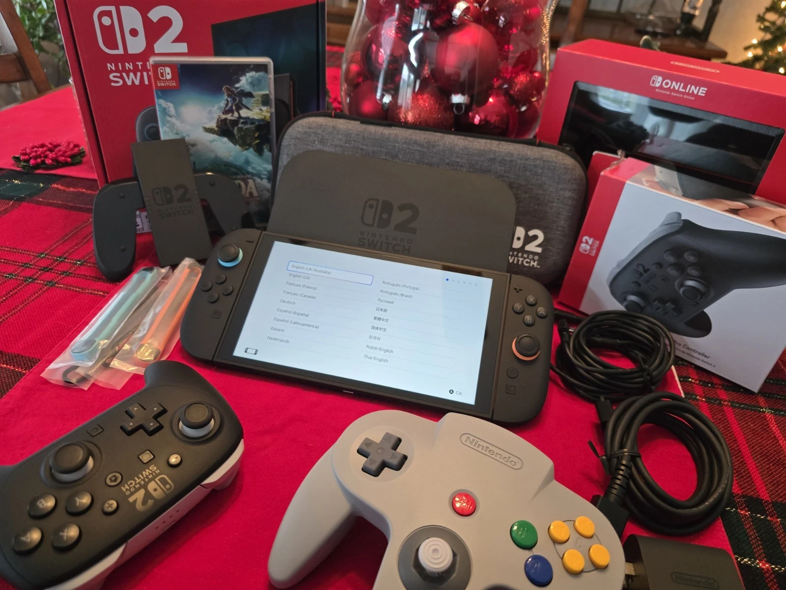 Nintendo Switch 2 Bundle : Pro & 64 Controller, Case & Zelda TOTK Game thumbnail 2