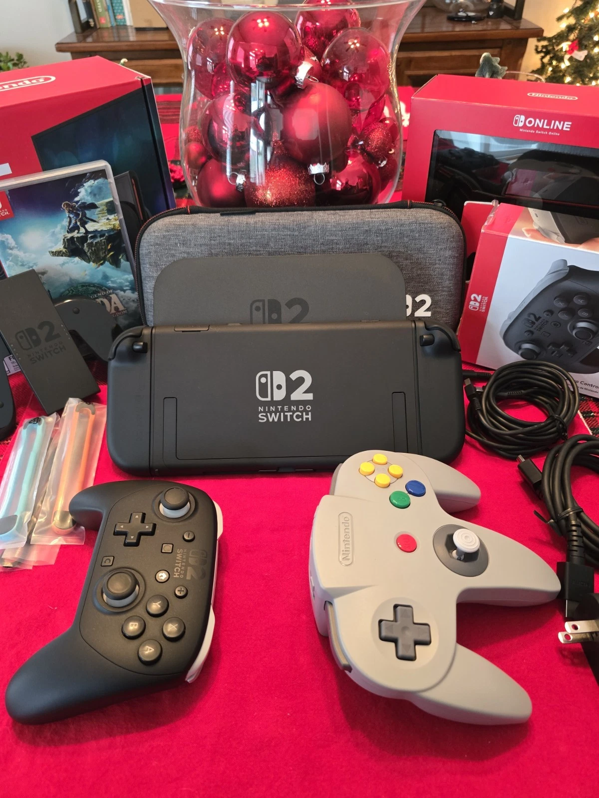 Nintendo Switch 2 Bundle : Pro & 64 Controller, Case & Zelda TOTK Game thumbnail 5