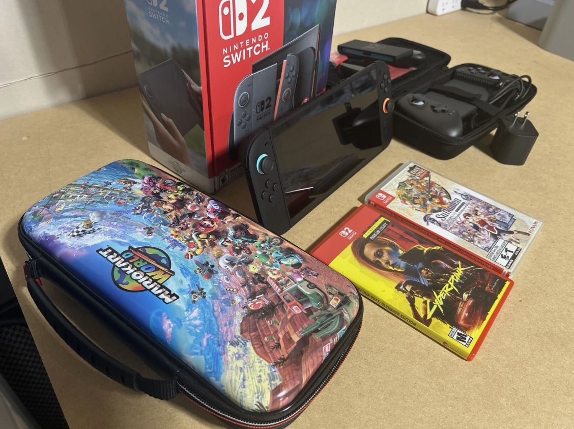 Nintendo Switch 2 Console – Open Box + G8+ Controller, Cases & 2 Games thumbnail 5