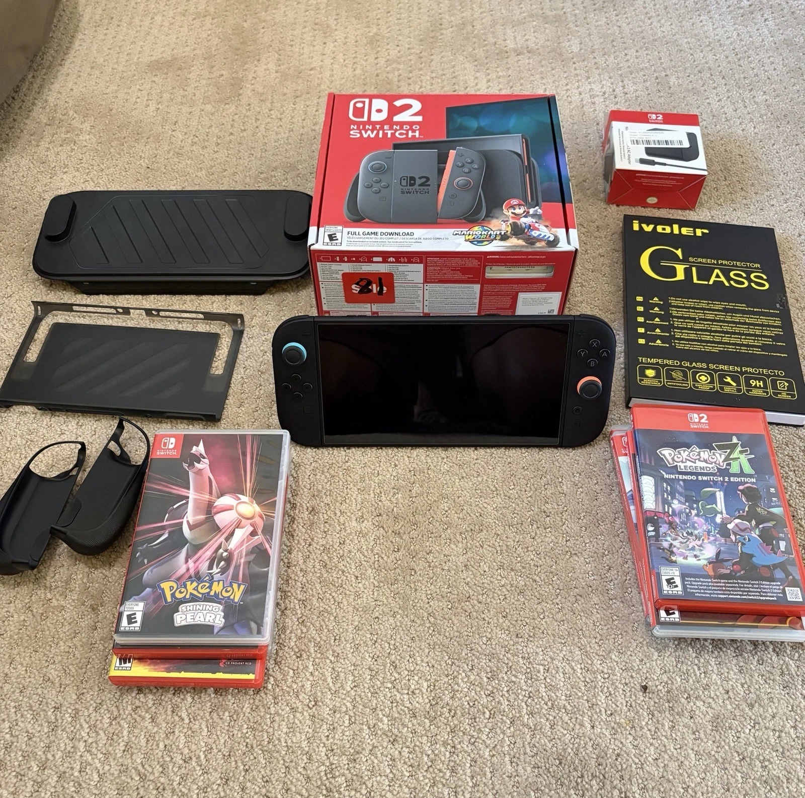 Nintendo Switch 2 With 8 Game Bundle, Extra Charger, Travel Case, And Extras. thumbnail 2