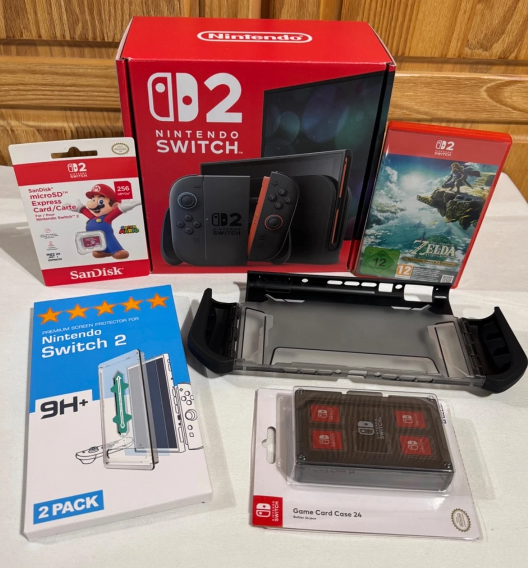 Nintendo Switch 2 - Zelda TotK + 256GB SD + Mumba Case + Accessory Bundle LIKE NEW- thumbnail 15