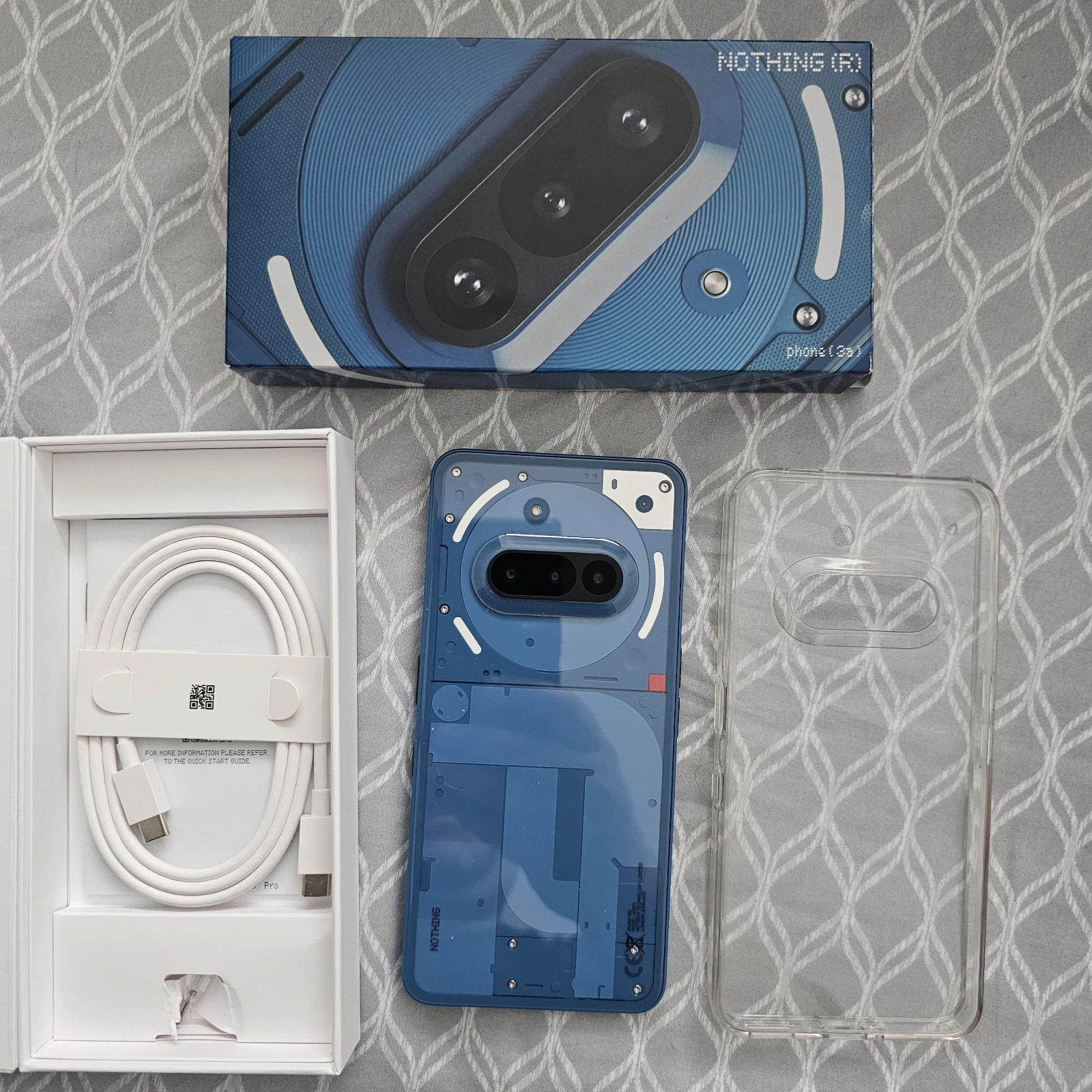 Nothing Phone 3A Pro Unlocked, 256GB, 12GB RAM, BLUE, A059P thumbnail 2