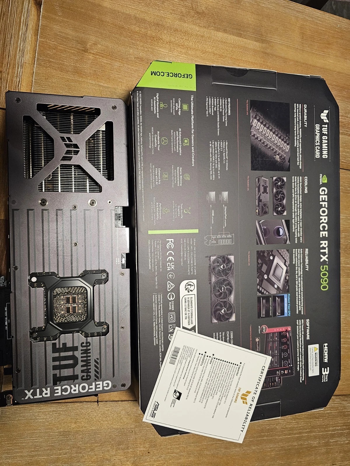 NVIDIA GeForce RTX 5090 32GB – ASUS TUF Gaming (Brand New) thumbnail 3