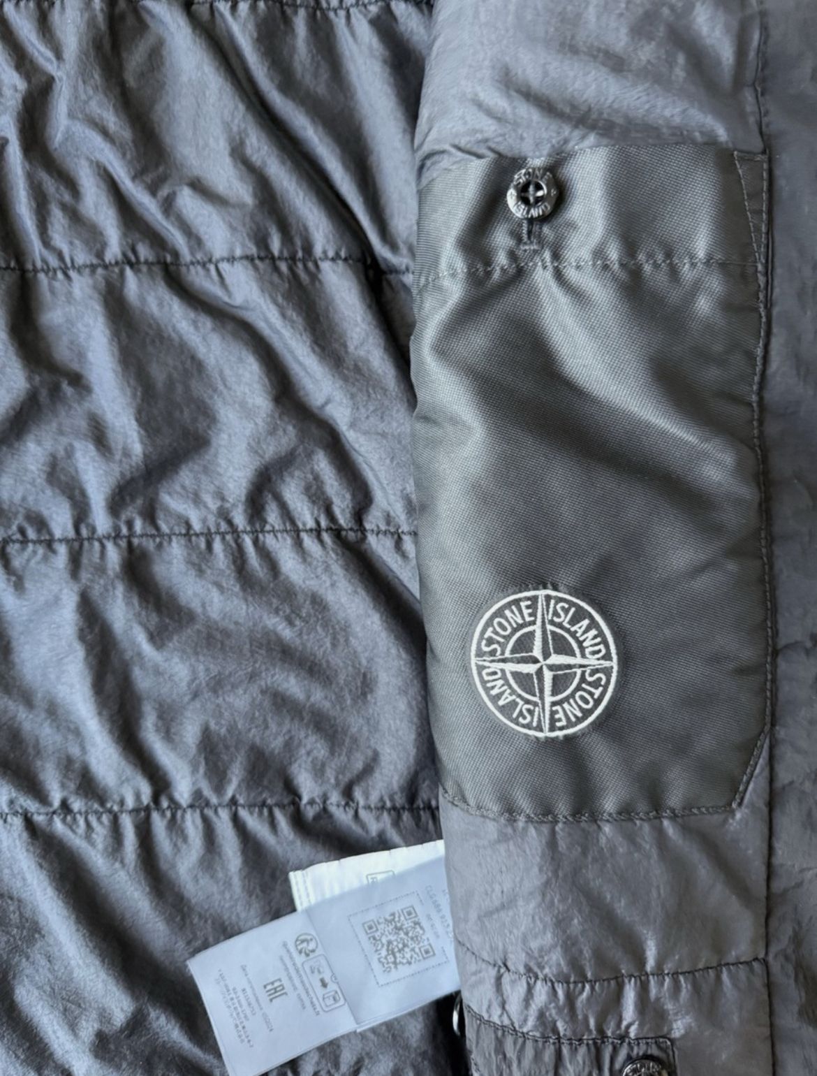 NWT Stone Island Fleece/Nylon Patch Full-Zip Jacket thumbnail 3