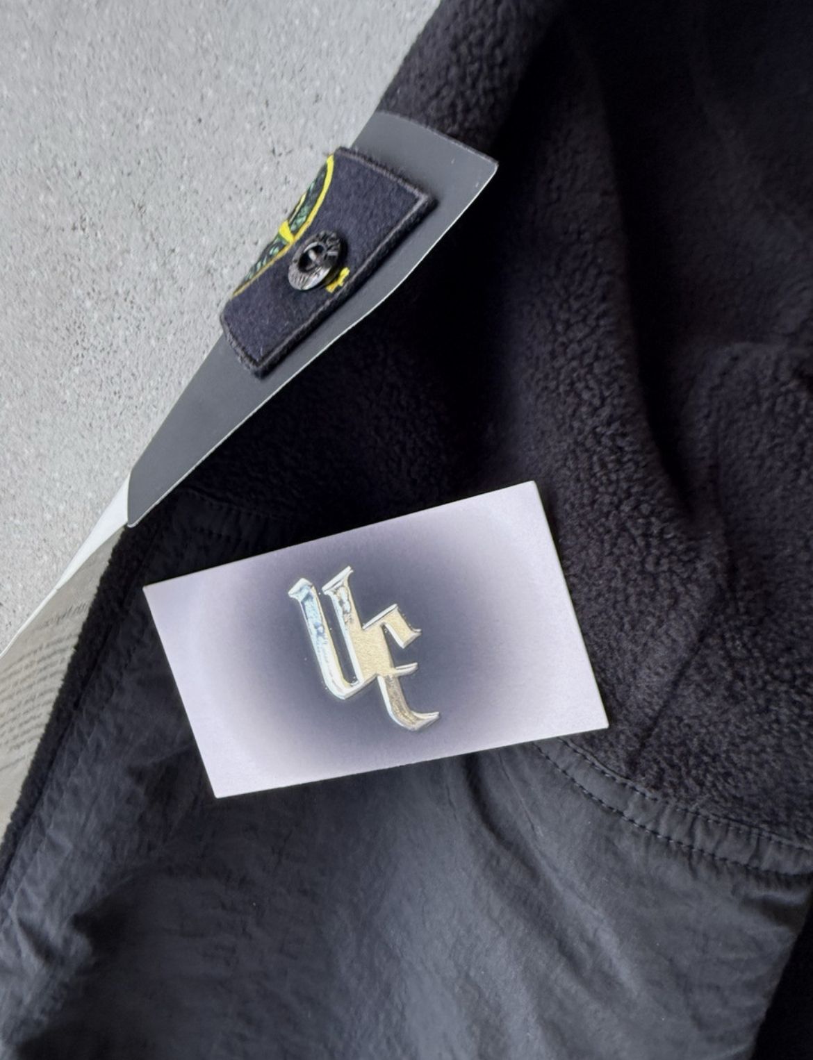 NWT Stone Island Fleece/Nylon Patch Full-Zip Jacket thumbnail 8