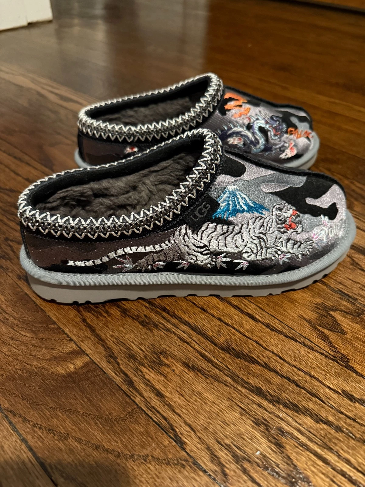 Palace Tasman Ugg Black Camo Mens 7 NEW With Box