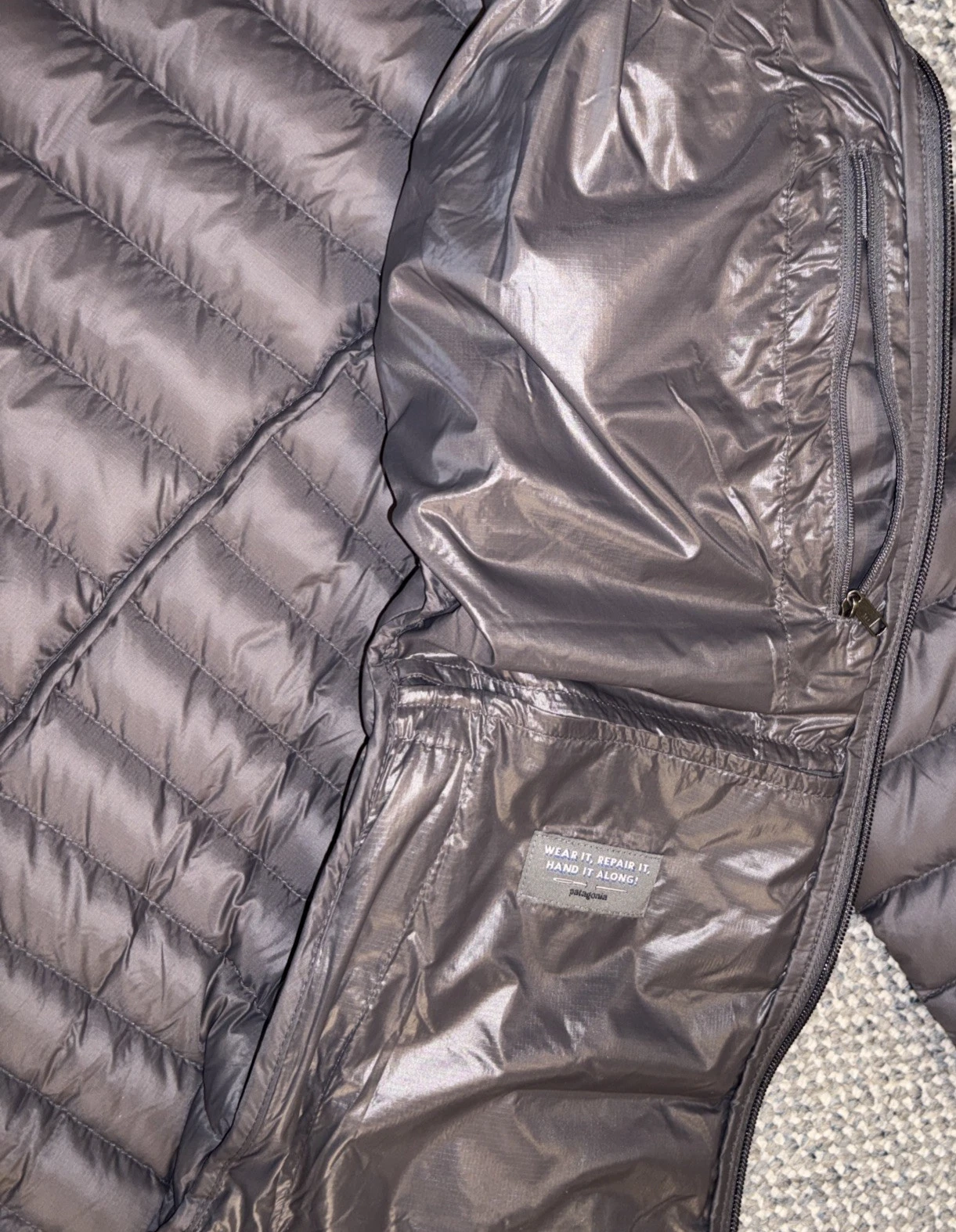 Patagonia Men’s Down Sweater Jacket Gray Size L Puffer Lightweight 84675 New! thumbnail 10